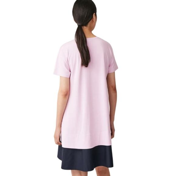 COS Dress With Contrast Hem Pink/Navy Size Small NWOT - Picture 7 of 10
